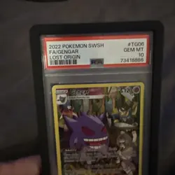 2022 POKEMON SWORD & SHIELD LOST ORIGIN #TG06 FULL ART/GENGAR PSA 10 - Image 5