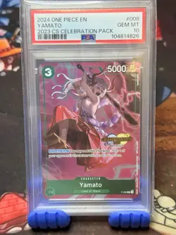 PSA 10 Yamato 2023 One Piece CS Celebration Pack #P-008 - Image 1