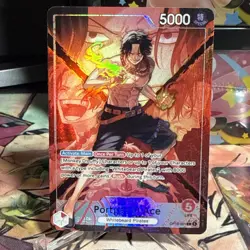 IN HAND! Portgas D Ace Alt Art Leader OP16-001 Time of Battle ENGLISH - Image 1