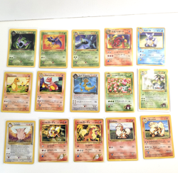 Pokemon Lot of 15 Cards Dark Dragonite Erika's Ivysaur Venusaur Charmander - Image 1