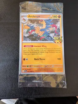 Pokemon Chicago Field Museum Fossil Exhibit Archeops Promo Card SEALED IN HAND - Image 1