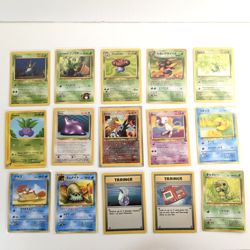 Pokemon Lot of 15 Cards Entei Mew Promo Ditto Oddish Vileplume Psyduck Caterpie - Image 1