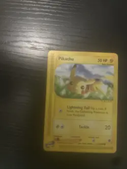 Pokemon TCG Expedition Base Pikachu Card 124/165 Lightly Played - Image 1