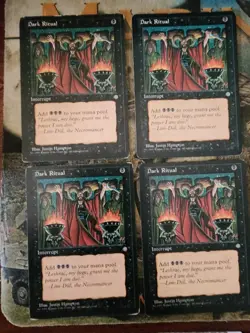 Ice Age MTG Playset Dark Ritual Magic - Image 1