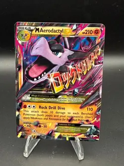 M Aerodactyl EX XY98 Holo Promo XY Promo Pokemon Holo Damaged - Image 1