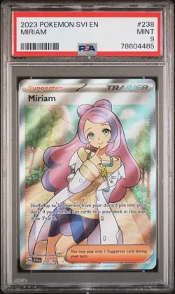 Miriam Ultra Rare Pokemon Svi En-Scarlet & Violet 238/198 PSA 9 - Image 1