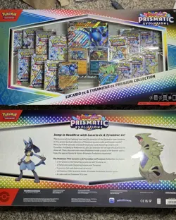 Pokemon TCG Lucario V & Tyranitar V Prismatic Evolutions 14 Packs New Sealed 820650856716 - Image 1