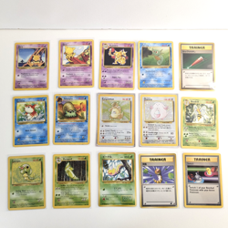 Pokemon Lot of 15 Cards Holo Base Set Abra Kadabra Chansey Beedrill Random Mix - Image 1