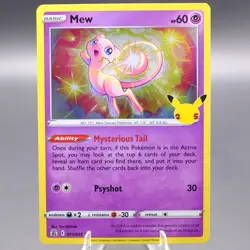 Mew 011/025 Holo Rare Celebrations Pokemon TCG NM - Image 1