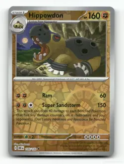 HIPPOWDON DESTINED RIVALS 106/182 POKEMON REVERSE HOLO NM/M - Image 1