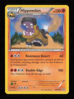 Hippowdon 88/160 Holo Rare Primal Clash Pokemon Holo Lightly Played - Image 1