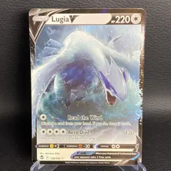 2022 Pokemon TCG Lugia V Silver Tempest 138/195 Holo Ultra Rare NM - Image 1