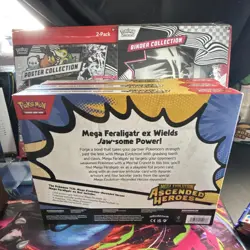 Pokemon TCG Ascended Heroes 2-Pack Mega Feraligatr ex & Mega Emboar ex - Image 4