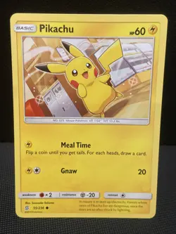 Pikachu 55/236 Common Unified Minds Pokemon TCG NM - Image 1