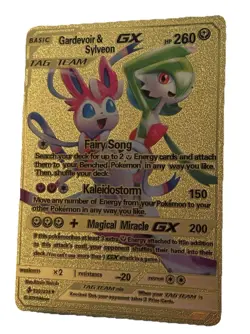 Pokemon Gardevoir & Sylveon GX TAG TEAM Full Art Secret Rare Gold Foil 130/234 - Image 1