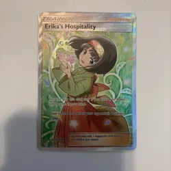 Pokemon Company Erika's Hospitality 174/181 SM Team Up Full Art Holo Ultra Rare - Image 1