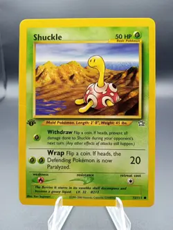 2000 Pokemon Neo Genesis 1st Edition Shuckle #72 - Image 1