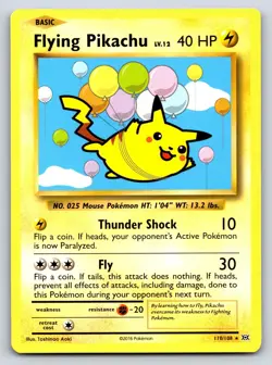 Flying Pikachu 110/108 Secret Rare Evolutions Pokemon Near Mint - Image 1