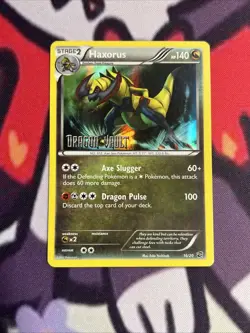Pokemon Haxorus Stamped - (Dragon Vault) 16/20 Holo - Image 2