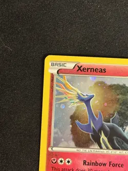 Holo Xerneas 107/162 Rare BREAKthrough - HD MEW TAIL SWIRL - Image 2