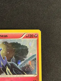 Holo Xerneas 107/162 Rare BREAKthrough - HD MEW TAIL SWIRL - Image 3