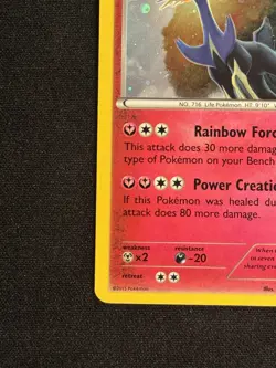 Holo Xerneas 107/162 Rare BREAKthrough - HD MEW TAIL SWIRL - Image 5