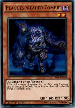 Yugioh Plaguespreader Zombie DUSA-EN076 1st Edition Ultra Rare NM - Image 1