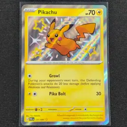 Pikachu - 131/091 - Shiny Rare - Paldean Fates - Pokemon Card - NM/M - Image 1