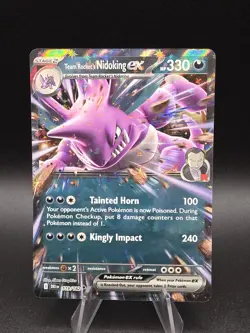 Team Rocket's Nidoking ex 119/182 - Double Rare Destined Rivals 2025 Pokemon TCG - Image 1