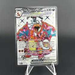 Pokemon TCG Charizard ex 215/197 SV03 Obsidian Flames Full Art UR Holo Eng - Image 1