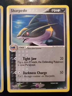 Carvanha 47/108 Reverse Holo Stamp Sharpedo 38/108 Pokemon EX Power Keepers NM - Image 5