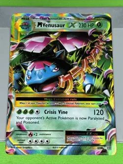 Pokemon TCG M Venusaur EX XY Evolutions 2/108 Mega Holo Rare - Image 2
