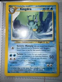 Pokemon TCG Kingdra 19/64 Neo Revelation English - Image 1