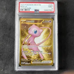 Mew EX Gold Hyper Rare 2023 Pokemon English 151 PSA 9 - Image 1
