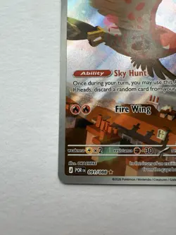Pokemon Talonflame ME03: Perfect Order POR Illustration Rare Holo 091/088 NM - Image 2