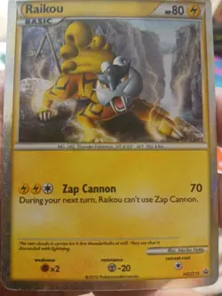 Pokemon TCG Raikou HGSS19 Black Star Promo Holo English (MP) - Image 1