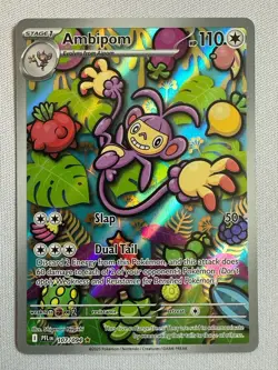 Ambipom - 107/094 Phantasmal Flames Illustration Rare Pokemon - NM/MINT - Image 1