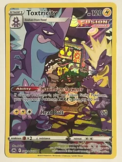 POKEMON TOXTRICITY CROWN ZENITH GALARIAN GALLERY GG09/GG70 HOLO NM - Image 1
