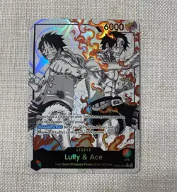One Piece Luffy & Ace Alt Art Foil ST30-001 ST-13 English - Image 1