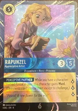 Disney Lorcana Rapunzel EPCOT Festival Of The Arts Promo Card NEW - Image 1