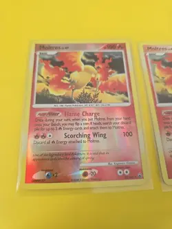 Moltres Holo & Reverse Holo Majestic Dawn 10/100 Pokemon Card Excellent Set Rare - Image 3