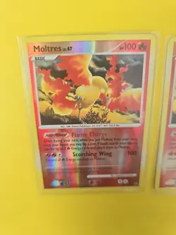 Moltres Holo & Reverse Holo Majestic Dawn 10/100 Pokemon Card Excellent Set Rare - Image 4