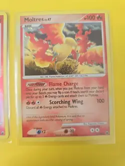 Moltres Holo & Reverse Holo Majestic Dawn 10/100 Pokemon Card Excellent Set Rare - Image 5