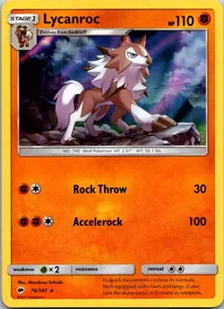 Lycanroc - 76/147 (Water Web Holo) Promo Miscellaneous Cards & Products 076/147 - Image 1