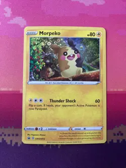 Pokemon Card Morpeko SWSH012 Black Star Promo General Mills Near Mint Condition - Image 1