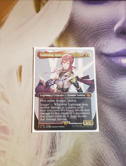 Lightning, Army of One - Borderless - Final Fantasy MTG Magic - Near Mint NM - Image 1