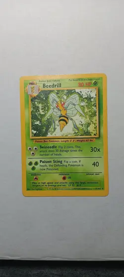 Beedrill 17/102 Base Set Unlimited Pokemon HP - Image 1