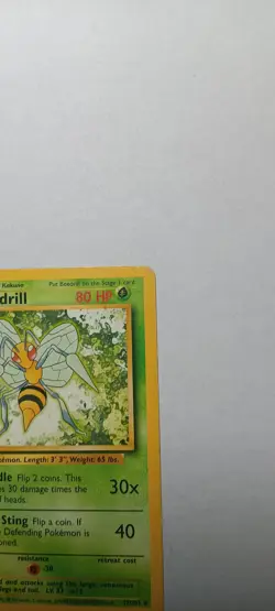 Beedrill 17/102 Base Set Unlimited Pokemon HP - Image 3
