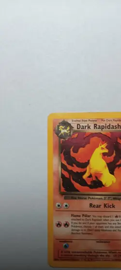Dark Rapidash 44/82 Uncommon Team Rocket Pokemon Unlimited Heavily Played - Image 2