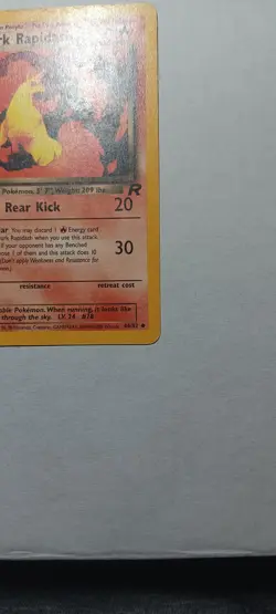 Dark Rapidash 44/82 Uncommon Team Rocket Pokemon Unlimited Heavily Played - Image 4